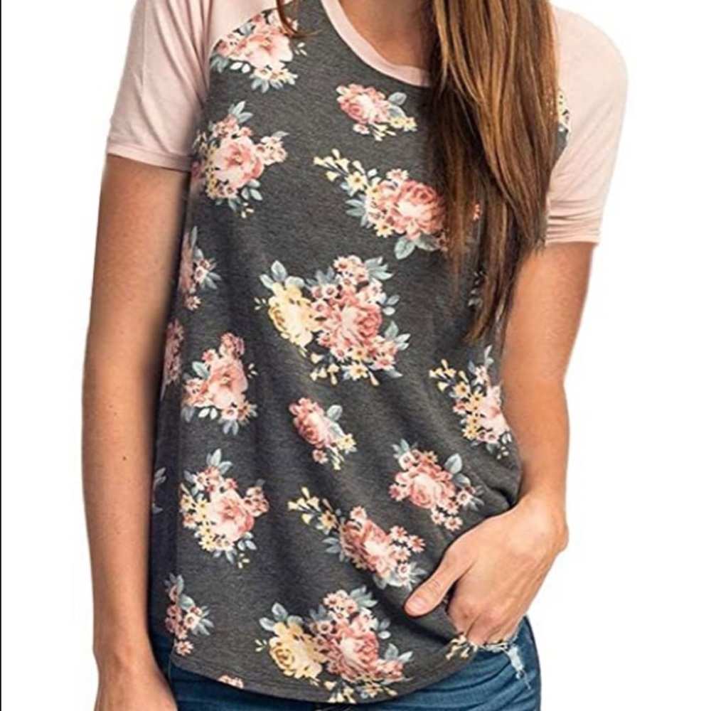 Ceasikery Light Floral Tee Shirt